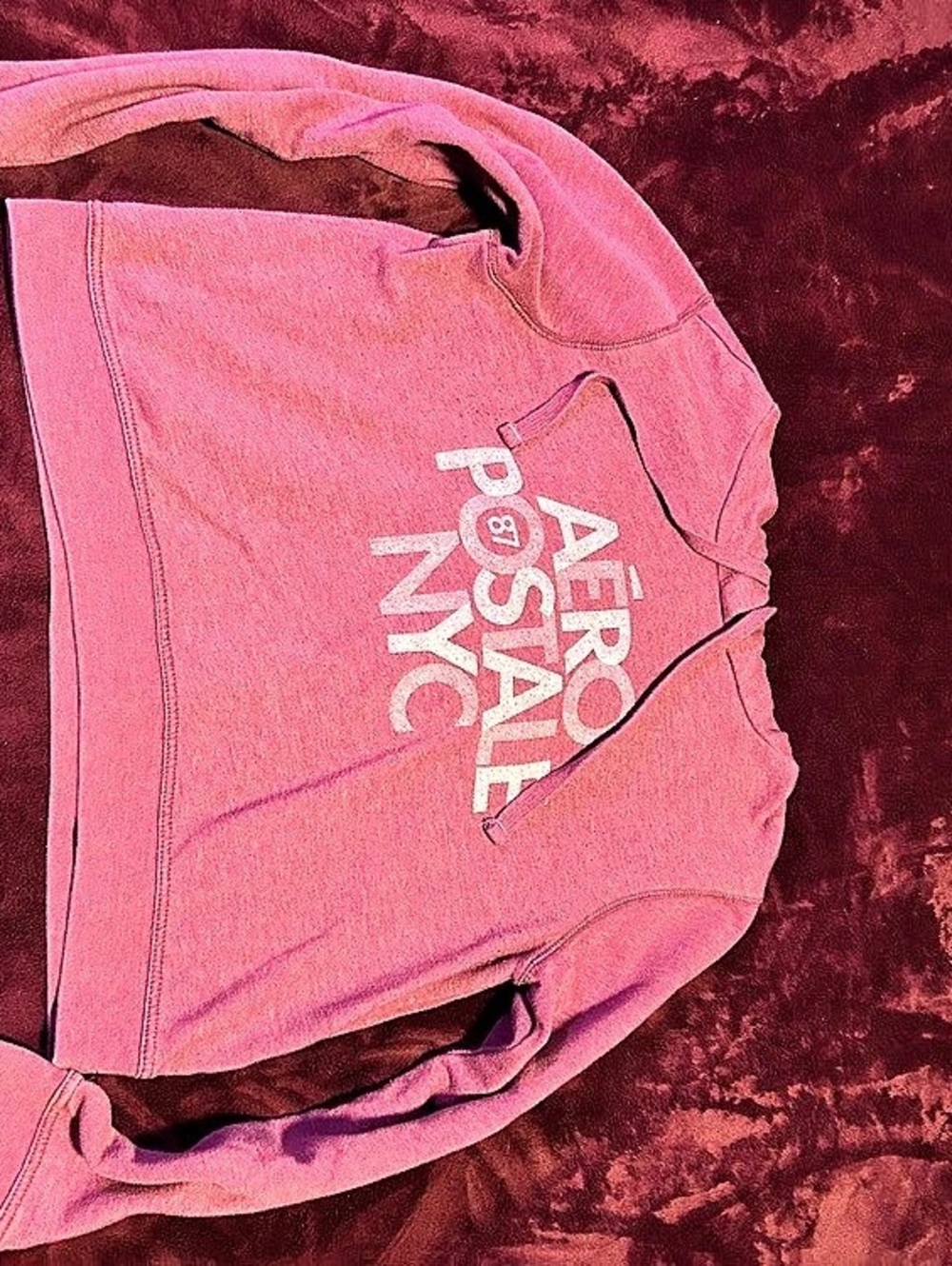 Aeropostale Pink Pullover Hoodie Like New